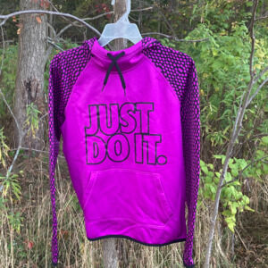 Purple Nike Therma-FIT Hoodie Sweatshirt Pullover w/ Front Pocket, size small